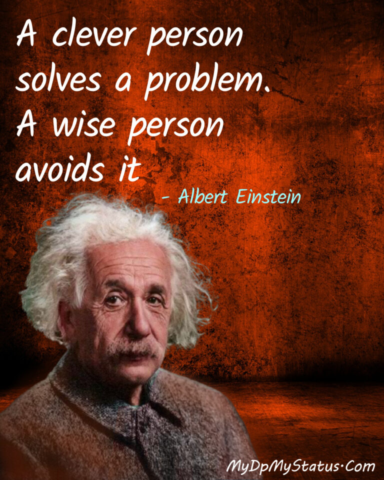 A Clever Person Solves a Problem.